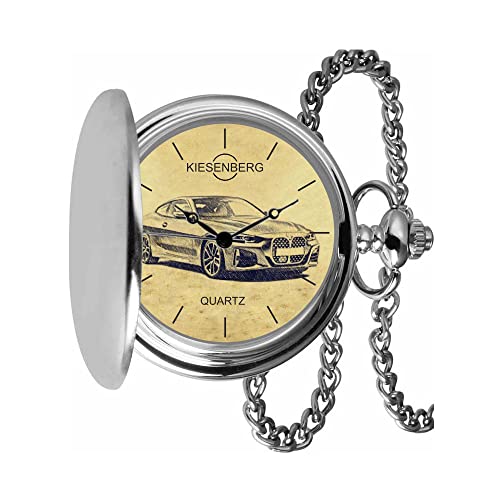 KIESENBERG Taschenuhr Vintage Silber Persönliches Geschenk für 4er (G22) Fan Herren Uhr TA-5627 von KIESENBERG