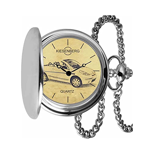 KIESENBERG Taschenuhr Vintage Silber Persönliches Geschenk für C3 Pluriel Cabrio Herren Uhr TA-5592 von KIESENBERG