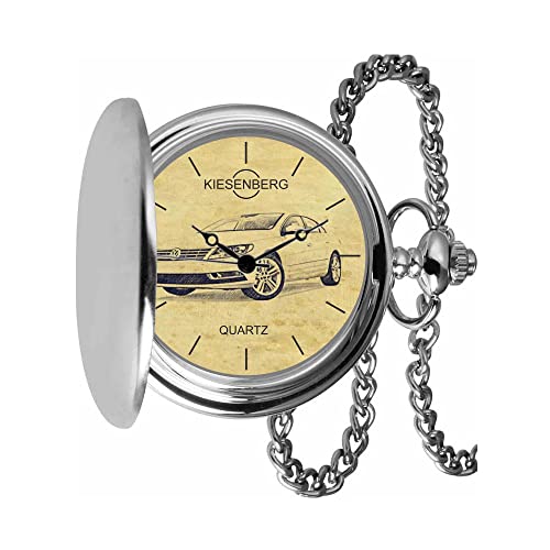 KIESENBERG Taschenuhr Vintage Silber Persönliches Geschenk für CC Fan Herren Uhr TA-20371 von KIESENBERG