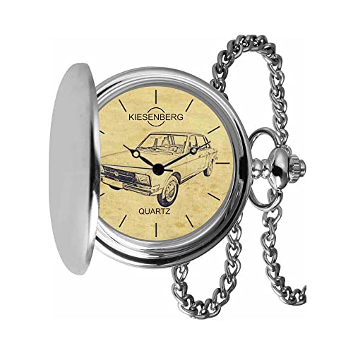 KIESENBERG Taschenuhr Vintage Silber Persönliches Geschenk für K70 Herren Uhr TA-20378 von KIESENBERG