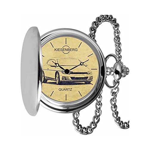 KIESENBERG Taschenuhr Vintage Silber Persönliches Geschenk für Scirocco III Modellpflege Herren Uhr TA-5016 von KIESENBERG