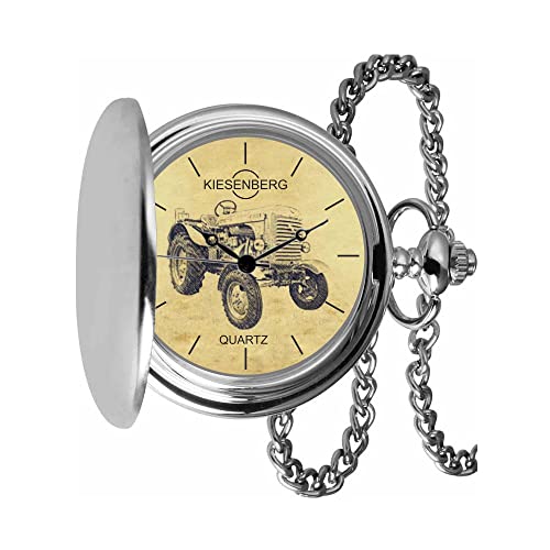 KIESENBERG Taschenuhr Vintage Silber Persönliches Geschenk für Steyr 180 Trecker Traktor Herren Uhr TA-5557 von KIESENBERG