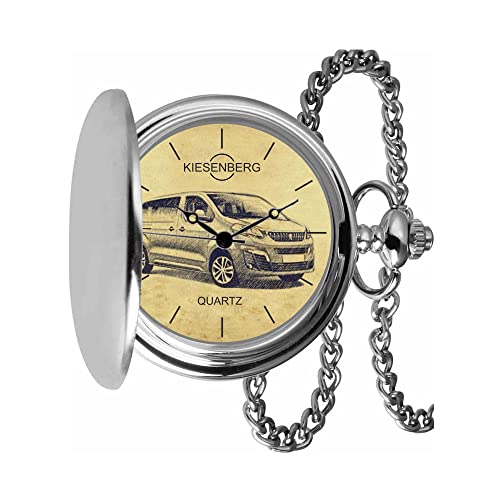 KIESENBERG Taschenuhr Vintage Silber Persönliches Geschenk für Traveller Herren Uhr TA-5619 von KIESENBERG