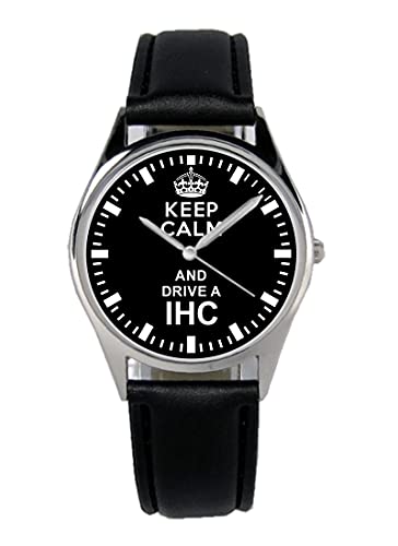 KIESENBERG Armbanduhr Keep Traktor Geschenk Artikel Idee Fan Damen Herren Unisex Analog Quartz Lederarmband Uhr 36mm Durchmesser B-1603 von KIESENBERG