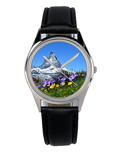 KIESENBERG Matterhorn Alpen Geschenk Artikel Idee Fan Uhr B-2791 von KIESENBERG