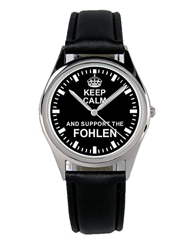 KIESENBERG Armbanduhr Mönchengladbach Gladbach Geschenk Artikel Idee Fan Damen Herren Unisex Analog Quartz Lederarmband Uhr 36mm Durchmesser B-2125 von KIESENBERG
