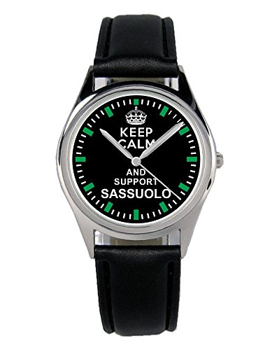 KIESENBERG Armbanduhr Sassuolo Geschenk Artikel Idee Fan Damen Herren Unisex Analog Quartz Lederarmband Uhr 36mm Durchmesser B-1888 von KIESENBERG