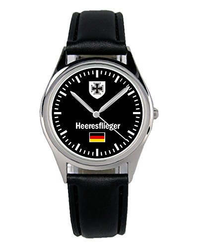 KIESENBERG Soldat Geschenk Artikel Bundeswehr Heeresflieger Uhr B-1029 von KIESENBERG