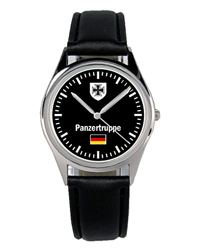 KIESENBERG Soldat Geschenk Bundeswehr Artikel Panzertruppe Uhr B-1031 von KIESENBERG