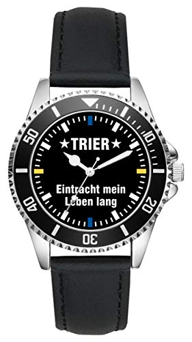 KIESENBERG Trier Eintracht Geschenk Artikel Idee Fan Uhr L-2560 von KIESENBERG