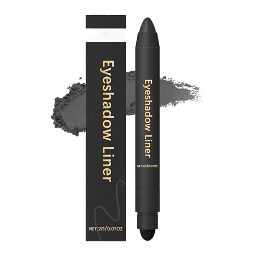 Chiura Shadow Liner 2in 1 Eyeliner Lidschatten, 2-in-1-Augen-Make-up-Eyeliner + Lidschatten schmuddes und wasserdichtes, schmuddesdes Verschleiß, lang anhaltende, sanfte und glatte (Black) von KIEYIQE