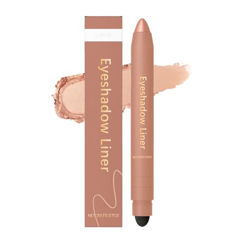 Chiura Shadow Liner 2in 1 Eyeliner Lidschatten, 2-in-1-Augen-Make-up-Eyeliner + Lidschatten schmuddes und wasserdichtes, schmuddesdes Verschleiß, lang anhaltende, sanfte und glatte (Champagne) von KIEYIQE