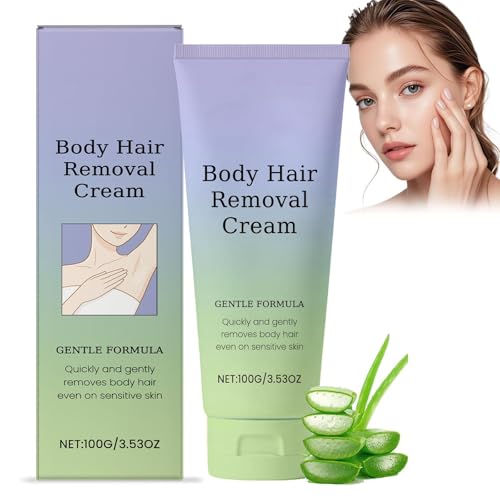 Luuma Gesichtsbehaarungshaarentferner, schmerzlose Gesichtshaarentfernungscreme für Frauen, sanfte Haare Entfernungscreme für Gesicht und Körper, für alle Hauttypen, Unisex Körper (1pcs) von KIEYIQE