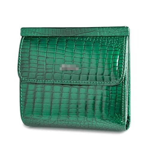 KIFRAL Einzigartig Echtleder-Geldbörsen für Damen, modische Alligator-Mini-Geldbörse, Vintage-ID-Kartenhalter, Geldmünzentaschen von KIFRAL