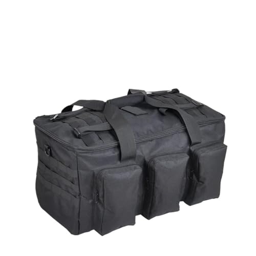 55L Gepäck Seesack Camping Rucksack Große Taschen Herren Wandern Reisen Bergsteigen Reise Utility Gym Wochenende Duffle(Black) von KIFSDLF