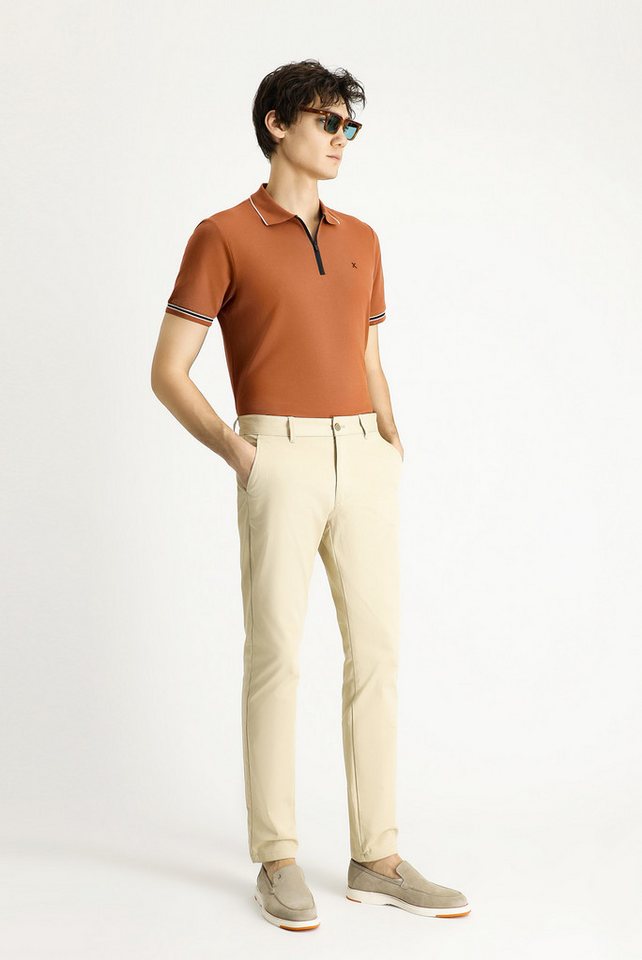 KIGILI Chinohose Regular-Fit Elastische Canvas-/Chinohose von KIGILI