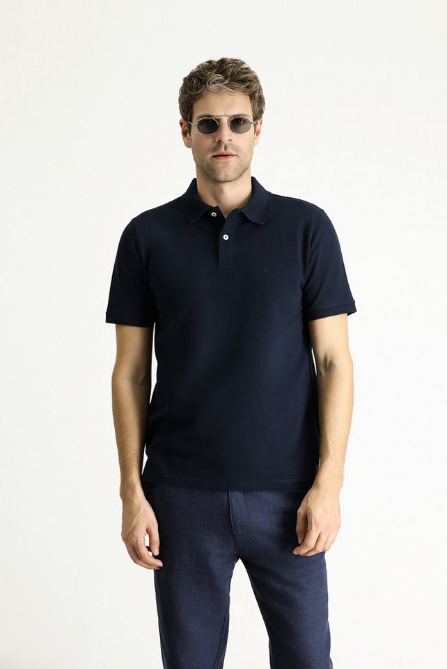 KIGILI Poloshirt Regular-Fit Besticktes Baumwoll-Polo-T-Shirt (1er pack) von KIGILI