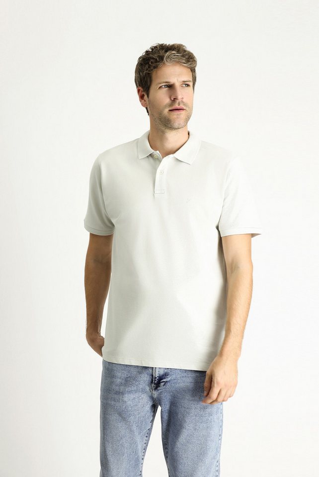 KIGILI Poloshirt Regular-Fit Besticktes Baumwoll-Polo-T-Shirt (1er pack) von KIGILI