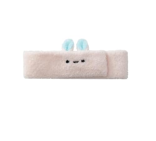 KIGPOR 2 Stück Plüsch-Spa-Stirnband mit niedlichen Ohren, Klettverschluss, Rosa und Blau, 2 Stück KIGPOR 2 Stück Plüsch-Spa-Stirnband mit niedlichen Ohren, Klettverschluss, Rosa und Blau, 2 Stück von KIGPOR