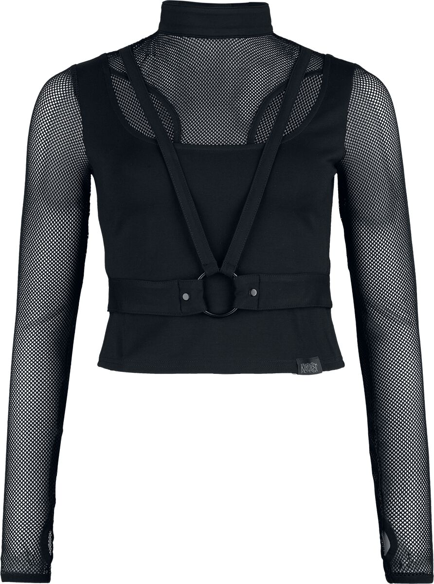 KIHILIST by KILLSTAR Chaos Coalition Top Langarmshirt schwarz in M von KIHILIST by KILLSTAR