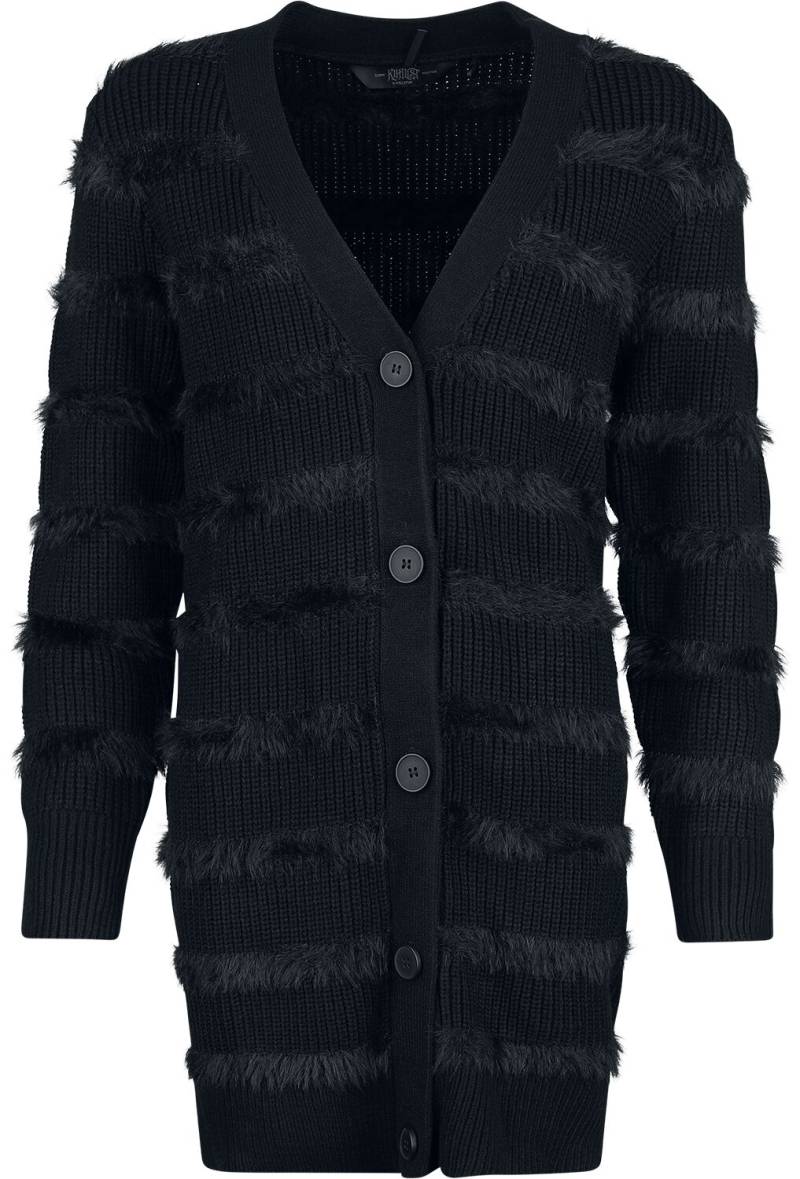 KIHILIST by KILLSTAR - Gothic Cardigan - Astera Cardigan - 4XL - für Damen - Größe 4XL - schwarz/grau von KIHILIST by KILLSTAR
