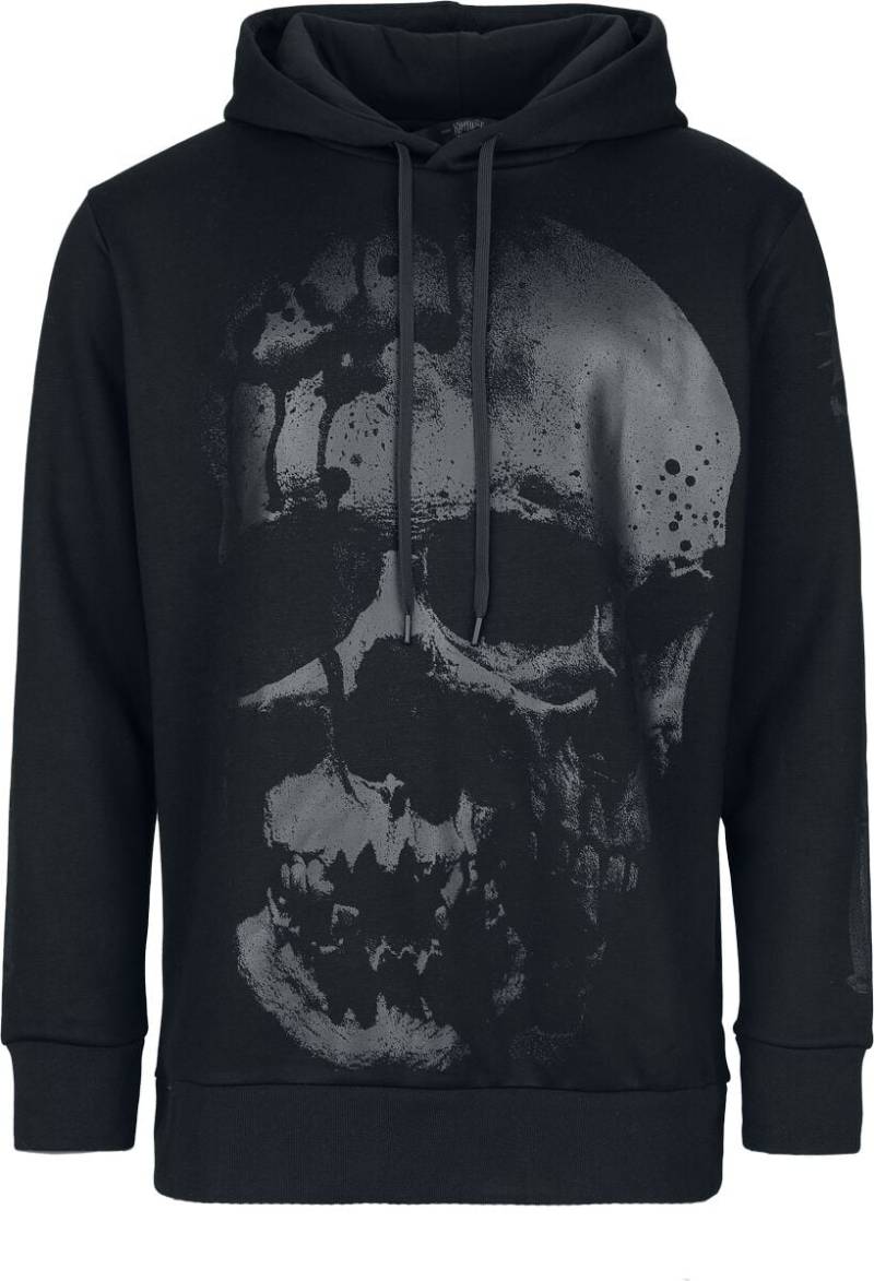 KIHILIST by KILLSTAR - Gothic Kapuzenpullover - Hypnoskull Hoodie - XS bis 4XL - Größe XXL - schwarz von KIHILIST by KILLSTAR