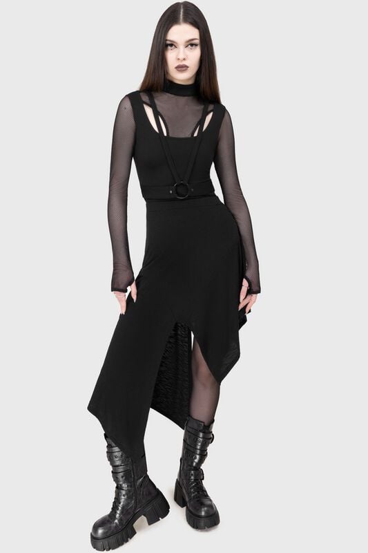 KIHILIST by KILLSTAR - Gothic Kurzer Rock - Crimsolite Skirt - XS bis 4XL - für Damen - Größe 3XL - schwarz KIHILIST by KILLSTAR - Gothic Kurzer Rock - Crimsolite Skirt - XS bis 4XL - für Damen - Größe 3XL - schwarz von KIHILIST by KILLSTAR