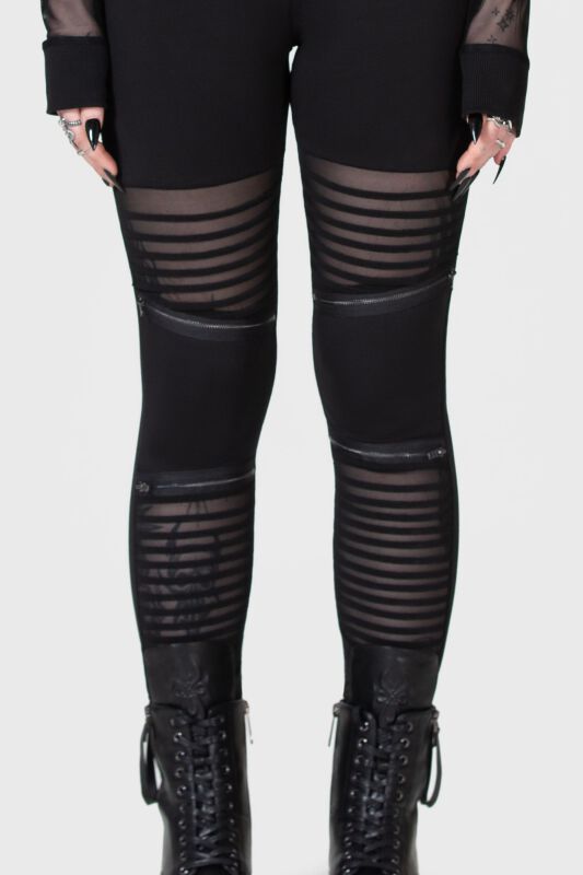 KIHILIST by KILLSTAR - Gothic Leggings - Clara's Trap Leggings - XS bis XXL - für Damen - Größe XL - schwarz von KIHILIST by KILLSTAR