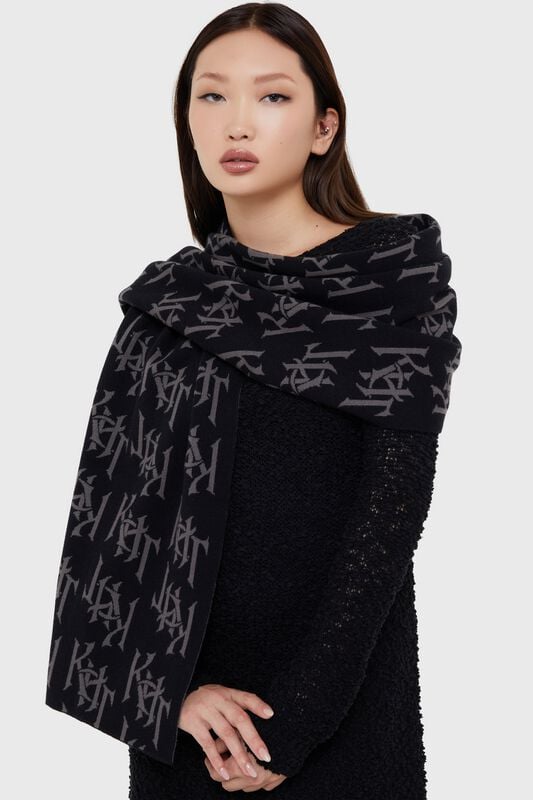 KIHILIST by KILLSTAR - Gothic Schal - Kihilist Scarf - für Damen - schwarz von KIHILIST by KILLSTAR