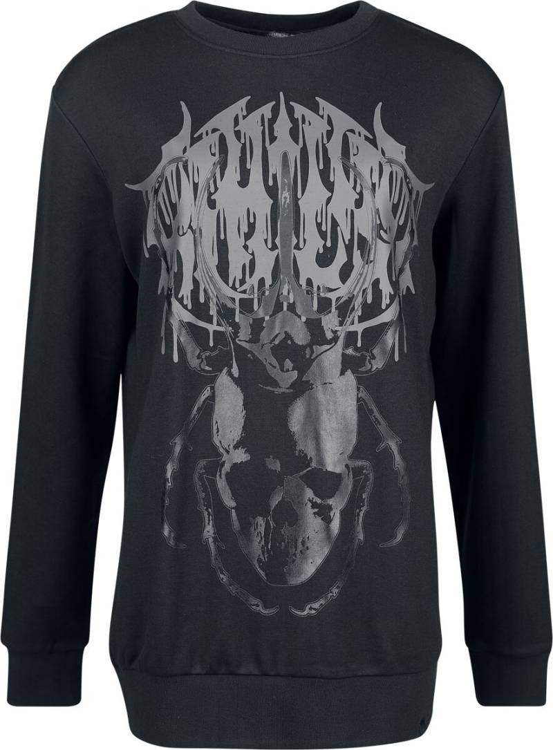 KIHILIST by KILLSTAR - Gothic Sweatshirt - Nightcrawler Sweatshirt - XS bis 4XL - für Männer - Größe S - schwarz von KIHILIST by KILLSTAR