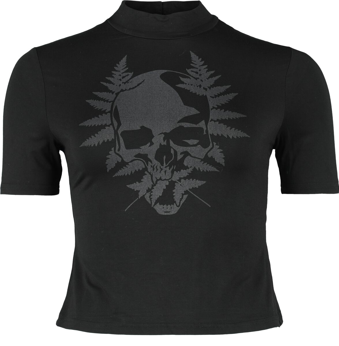 KIHILIST by KILLSTAR - Gothic T-Shirt - Live Twice Short Sleeve Top - XS bis XXL - für Damen - Größe S - schwarz von KIHILIST by KILLSTAR