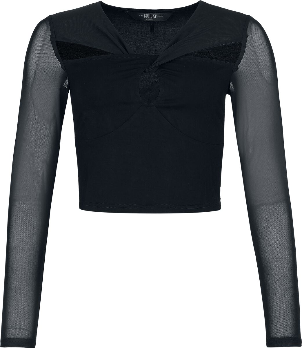 KIHILIST by KILLSTAR Ink of Night Top Langarmshirt schwarz in XL von KIHILIST by KILLSTAR