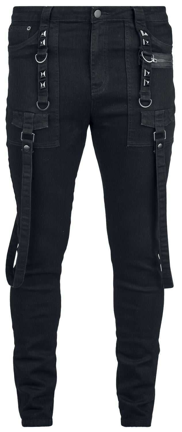 KIHILIST by KILLSTAR KIHILIST Bondage Trousers Jeans schwarz in XL KIHILIST by KILLSTAR KIHILIST Bondage Trousers Jeans schwarz in XL von KIHILIST by KILLSTAR
