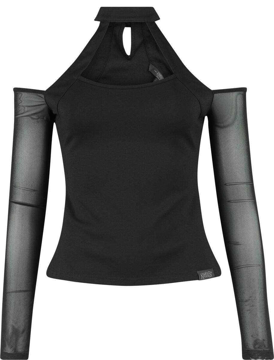 KIHILIST by KILLSTAR Only Consolation Long Sleeve Top Langarmshirt schwarz in L von KIHILIST by KILLSTAR