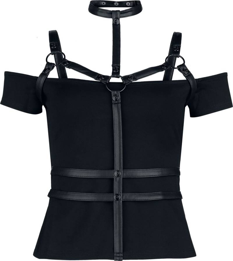 KIHILIST by KILLSTAR Tenebris Tribe Top Top schwarz in 4XL von KIHILIST by KILLSTAR