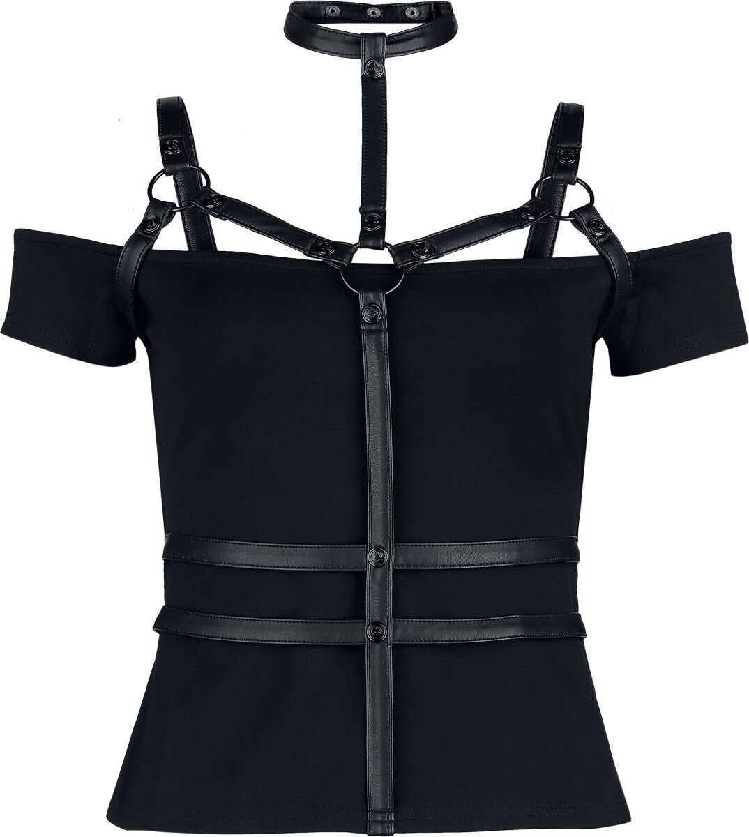 KIHILIST by KILLSTAR Tenebris Tribe Top Top schwarz in L von KIHILIST by KILLSTAR