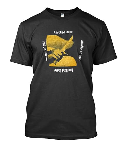 Best Knocked Loose Master of Pain Punk Hardcore American T-Shirt Size S-2XL BlackXX-Large von KIINMY