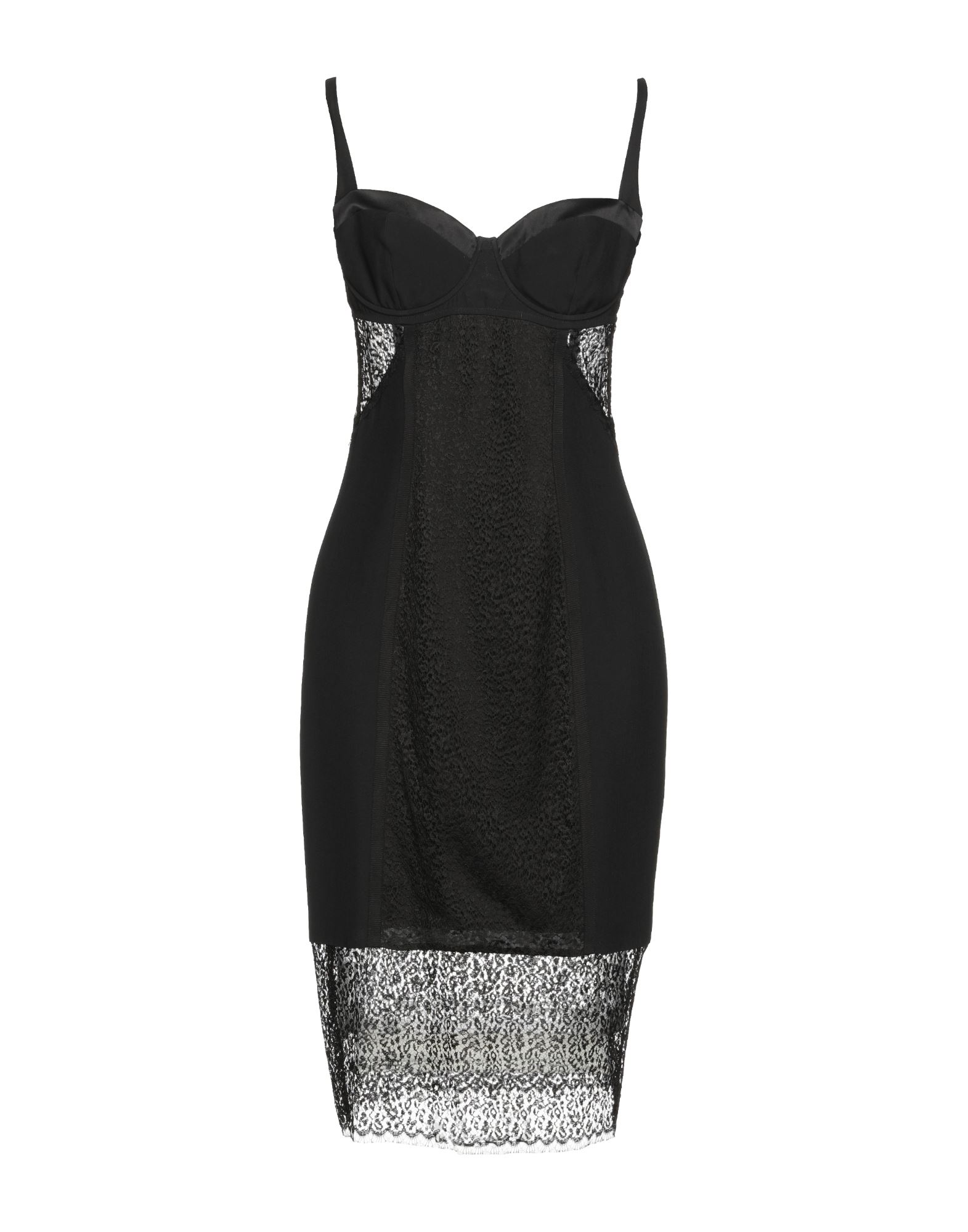 KIKI DE MONTPARNASSE Midi-kleid Damen Schwarz von KIKI DE MONTPARNASSE