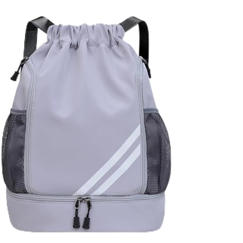 KIKIGOAL Mode Sport Rucksäcke Turnbeutel Jungen Basketball Fussballtasche Wasserdicht Große Kapazität mit Bodenfach und Breit Kordelzug für Erwachsener Jugend von KIKIGOAL