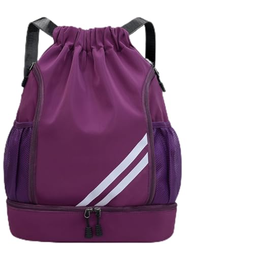 KIKIGOAL Mode Sport Rucksäcke Turnbeutel Jungen Basketball Fussballtasche Wasserdicht Große Kapazität mit Bodenfach und Breit Kordelzug für Erwachsener Jugend von KIKIGOAL