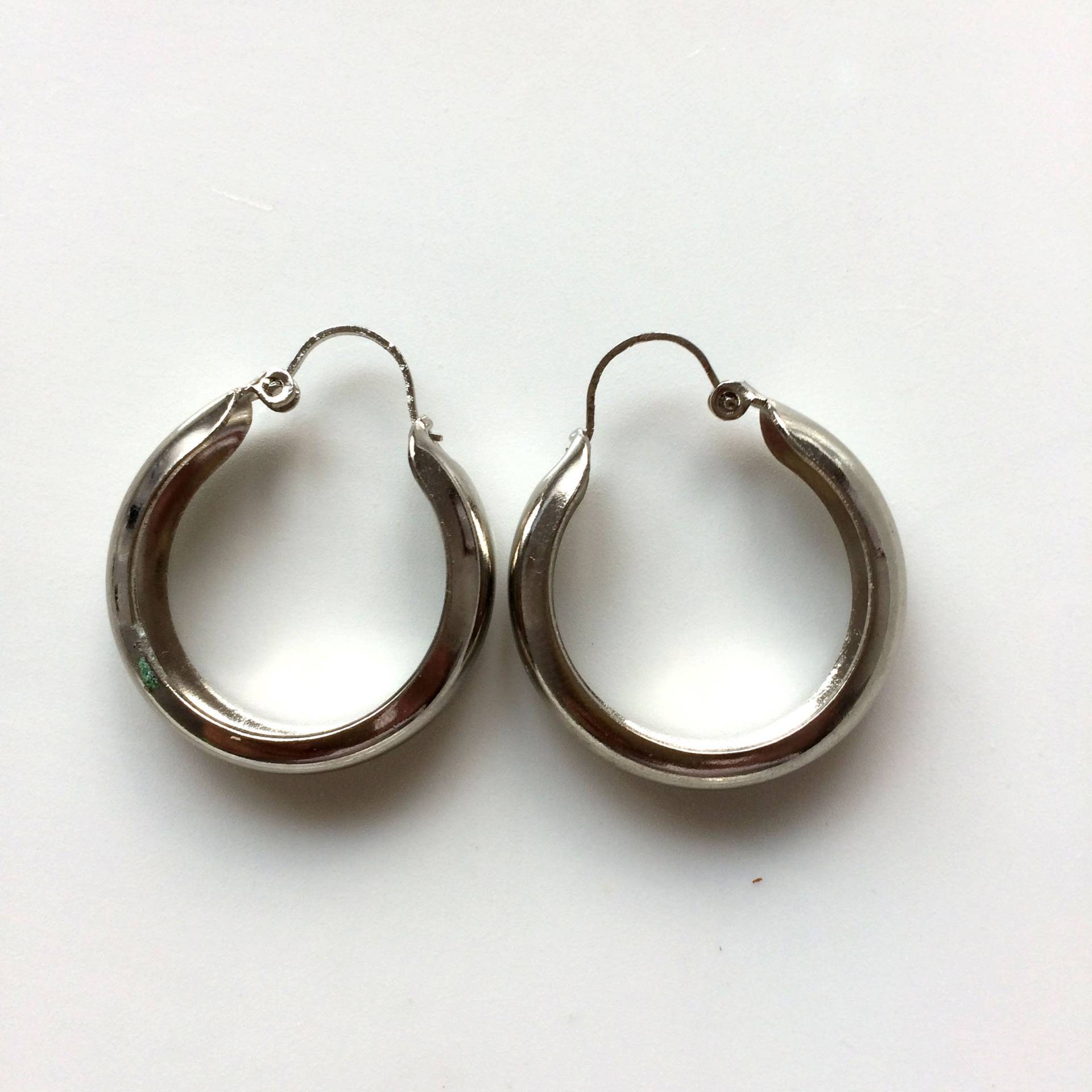 Vintage Silber Metall Creolen Vintage Silber Metall Creolen von KIKINASU