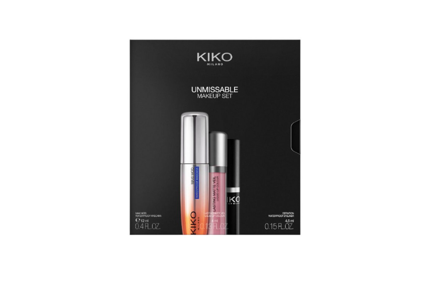 KIKO Milano Augen-Make-Up-Set UNMISSABLE MAKEUP SET - Make-up Set - pink & black, 3-tlg. von KIKO Milano