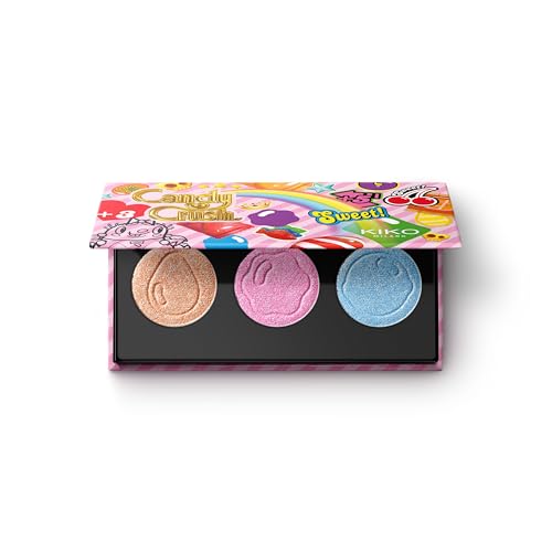 KIKO Milano Candy Crush™ Ultra Shimmer Eyeshadow Trio, Palette Mit 3 Lidschatten Mit Hochglanz-Finishes von KIKO Milano