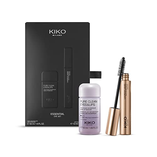 KIKO Milano Essential Eye Set | Make-Up-Set: 1 Remodellierende Mascara Und 1 Zwei-Phasen-Make-Up-Entferner Im Miniformat von KIKO