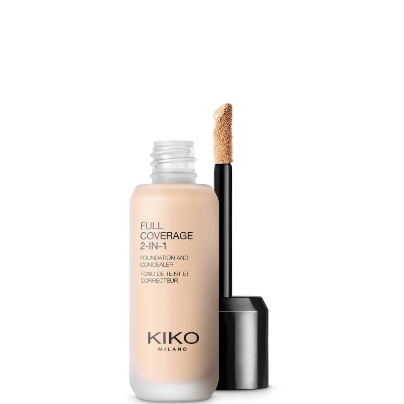 KIKO Milano Full Coverage 2-in-1 Foundation und Concealer 25 ml (Verschiedene Farbtöne) - 01 Warm Rose von KIKO Milano