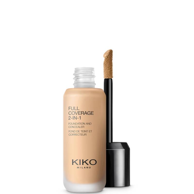 KIKO Milano Full Coverage 2-in-1 Foundation und Concealer 25 ml (Verschiedene Farbtöne) - 55 Warm Beige von KIKO Milano