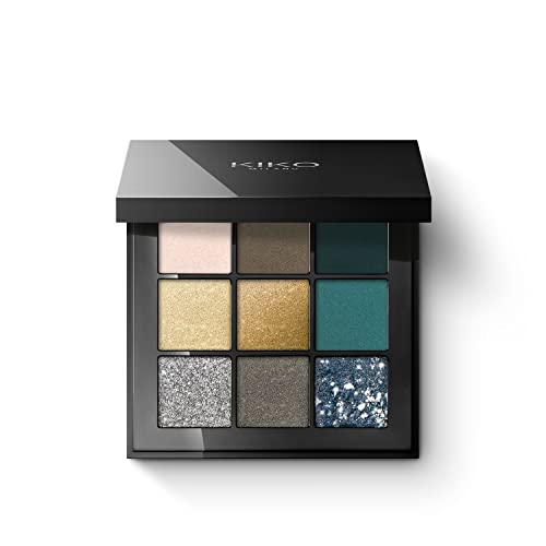 KIKO Milano Glamour Multi Finish Palette 06 | Palette Mit 9 Lidschatten Mit Verschiedenen Finishes von Kiko Milano