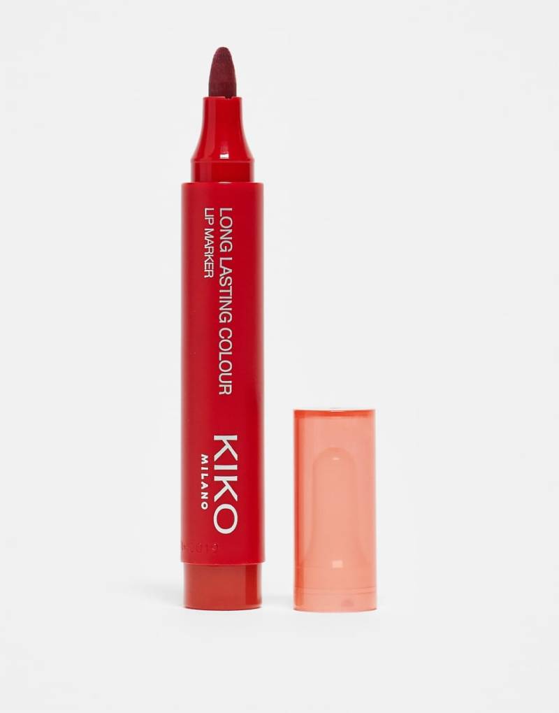 KIKO Milano - Long Lasting Colour Lip Marker - Lang anhaltender Lippenstift - 105 True Red-Rot von KIKO Milano