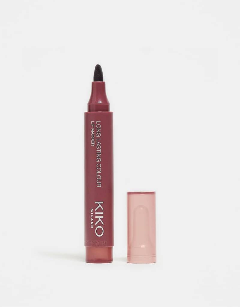 KIKO Milano - Long Lasting Colour Lip Marker - Lang haltender Lippenstift - 107 Plum-Rot von KIKO Milano