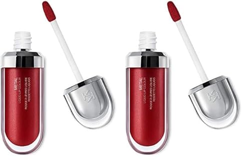 KIKO Milano Metal Liquid Lip Colour 06 | Flüssiger Lippenstift Mit Metallic-Finish Und Hoher Deckkraft (Packung mit 2) von Kiko Milano